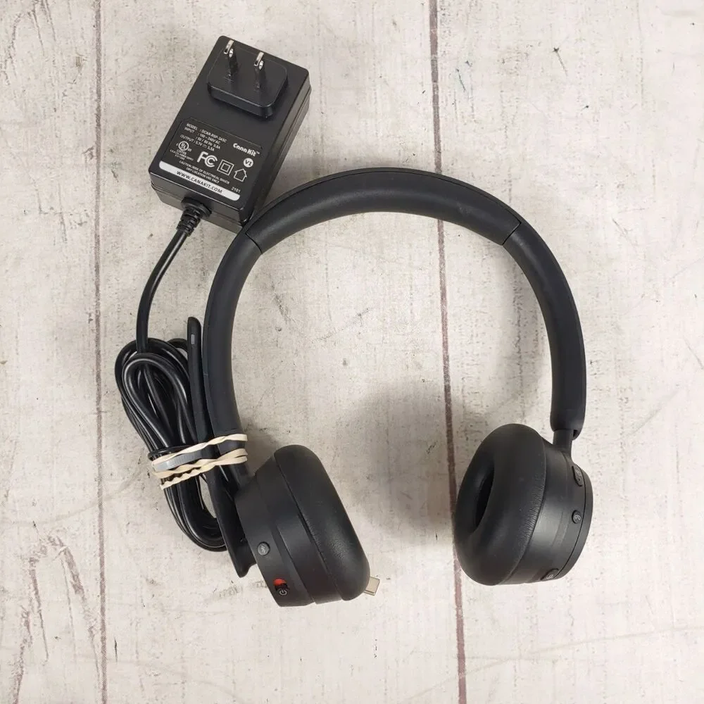 TESTED - Microsoft Modern Wireless Bluetooth Headset Mic w/ Charger - NO DONGLE